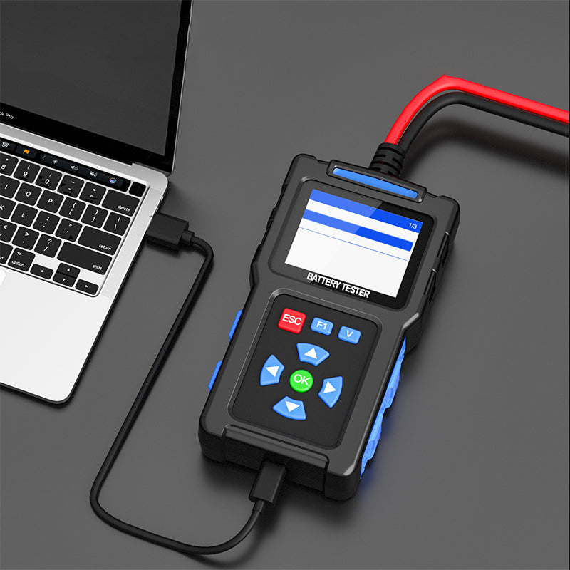 🔋 50% RABATT! ✨ BT100 Autobatterietester - 12V Lasttester mit LCD-Display & Druckfunktion für Fahrzeugdiagnose 🚗⚡