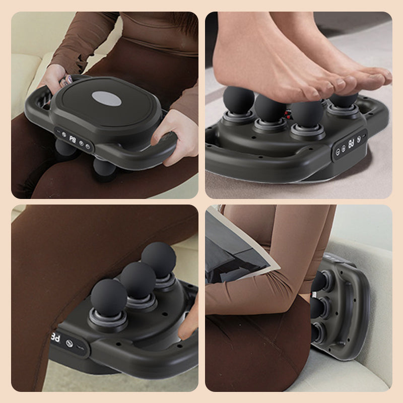 🔥Weihnachtsverkauf – bis zu 50 % Rabatt🎅Multifunktionale, automatische Massagepistole mit 12 Köpfen