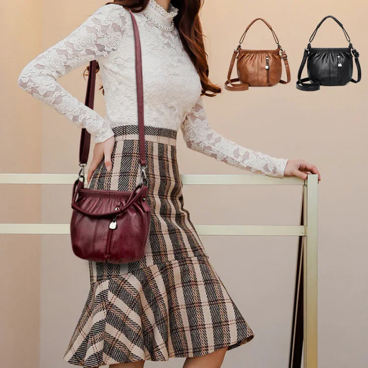 👜 60% RABATT! 💼 Damen Plissee-Handtasche – Weiches Material, Mehrere Tragemöglichkeiten & Stilsicher ✨