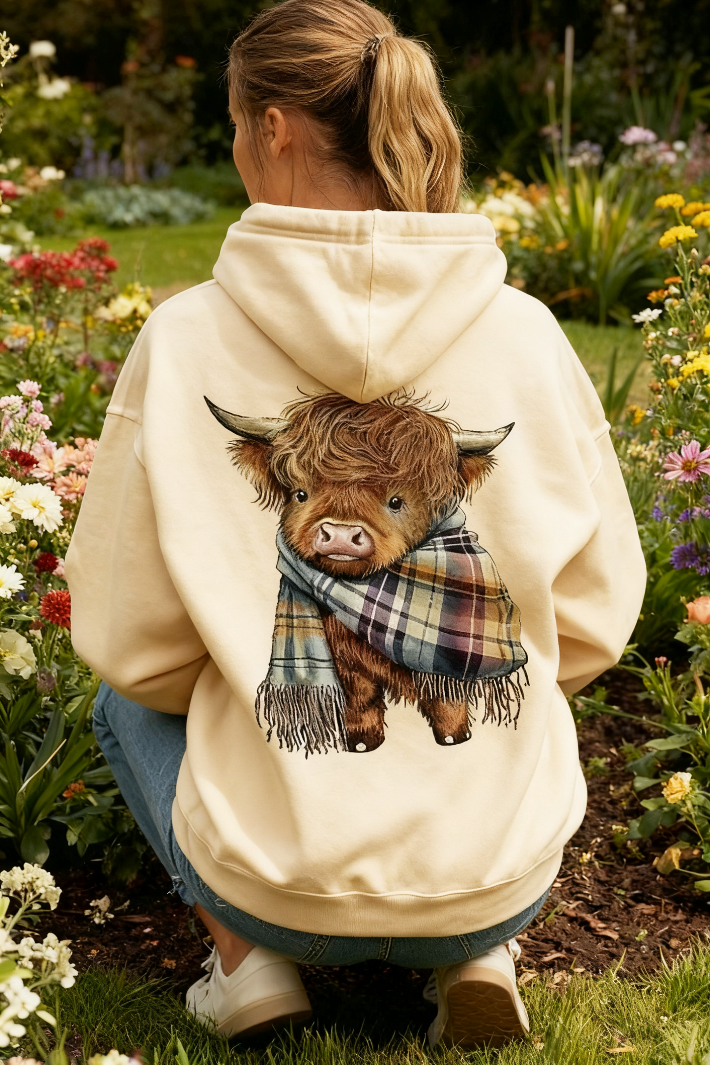 💖WEIHNACHTSANGEBOT 50 % RABATT!!🎁 Süßes Highland Cow Sweatshirt mit Kapuze und kuscheligem Fleecefutter