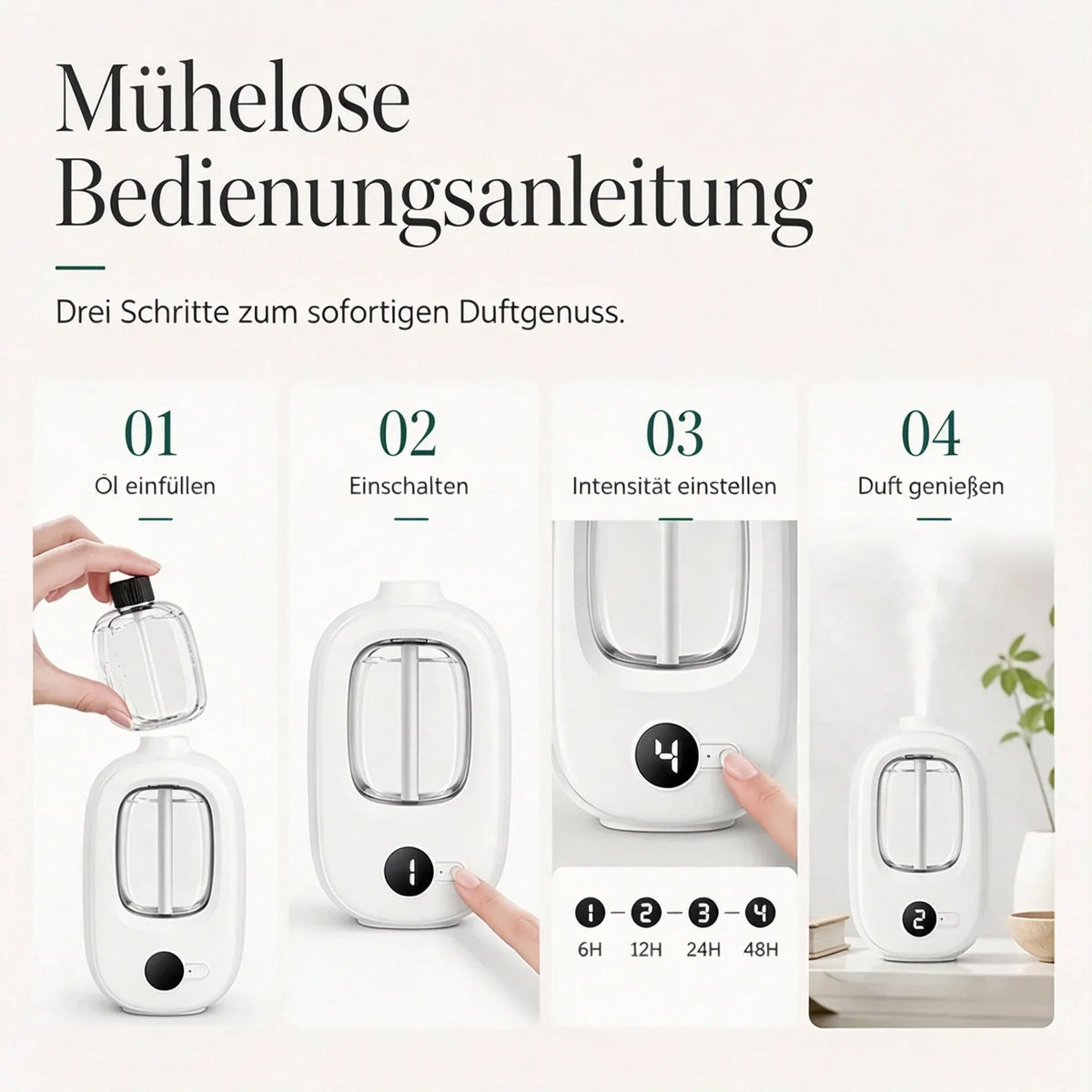 💥🎁Neu und grad 50% günstiger!🎉💖Nervt dich trockene Luft und müffeliger Geruch? Dieser automatische Aroma-Diffuser macht sofort frische Luft – echt ein super Geschenk für Familie & Freunde!