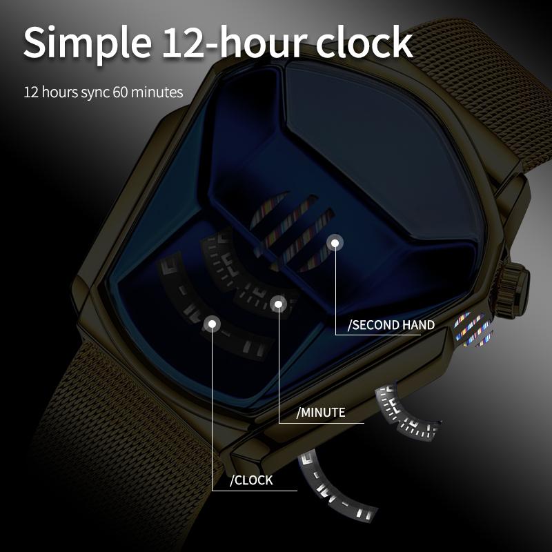 ⌚60% Rabatt🔥Luxus Herren Rennsport Rhombus Uhr
