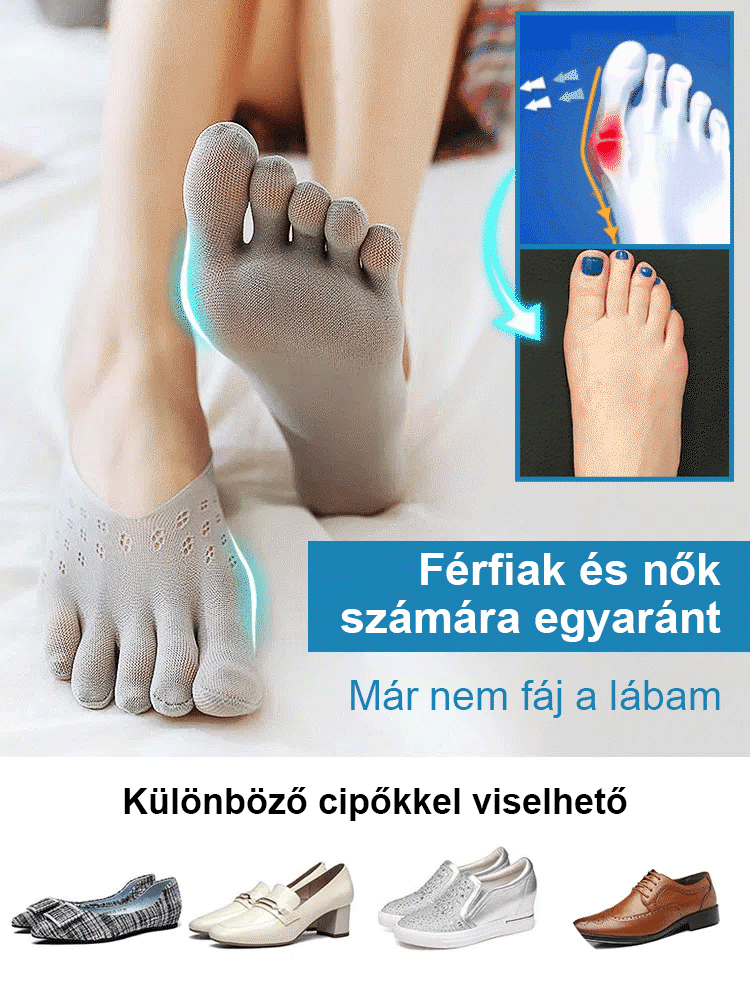🔥Heißes Angebot🔥Unisex unsichtbare korrigierende Fünffinger-Socken