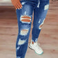 👖 50% RABATT! 🔥 Stretch-Skinny-Jeans mit Rissen – Figurbetont, Bequemer Stretch & Perfekt Für Einen Coolen Alltagslook 💙 Kostenloser Versand