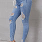 👖 50% RABATT! 🔥 Stretch-Skinny-Jeans mit Rissen – Figurbetont, Bequemer Stretch & Perfekt Für Einen Coolen Alltagslook 💙 Kostenloser Versand