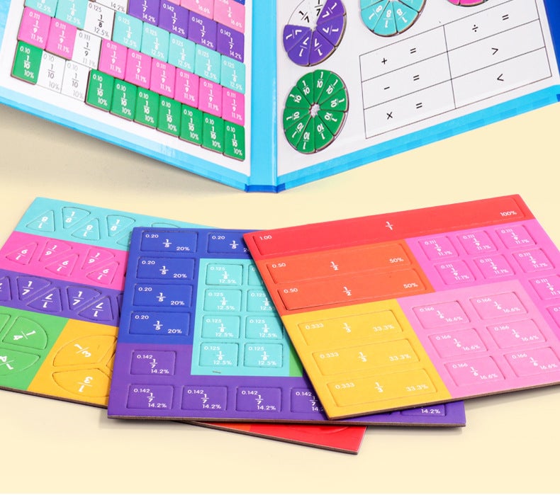 🧩 50% RABATT! 🎨 Magnetisches Bruchpuzzle für Kinder – Fördert Feinmotorik, Buntes Design & Sicheres Spielen ✨