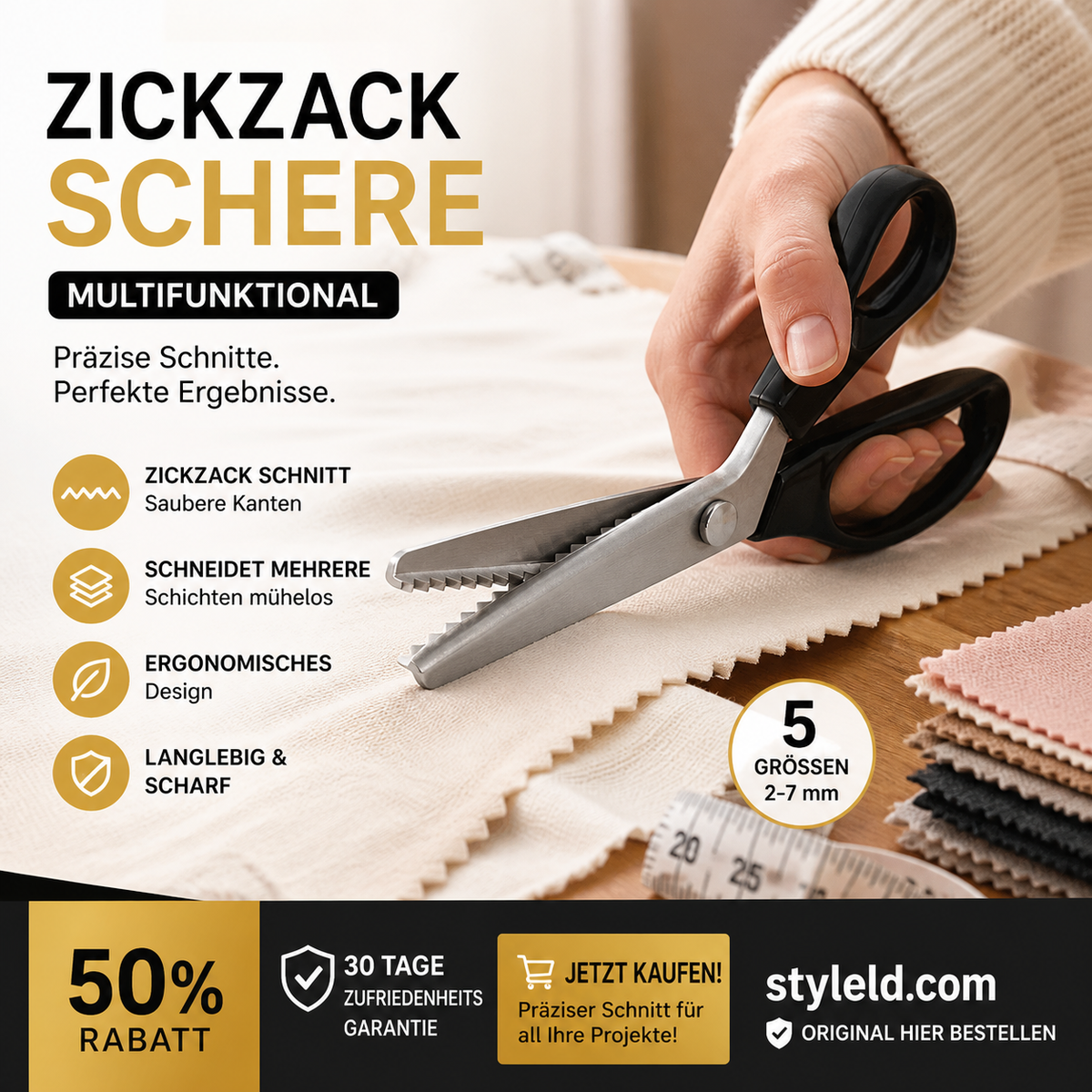 💥🔥Nur heute: 50% Rabatt!🎁✂️DIY-Nähschere für Spitzen