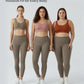💗 Halara UltraSculpt High-Waist Leggings mit Raffung am Gesäß, Bauchkontrolle, formender Wirkung und Taschen – ideal fürs Training.