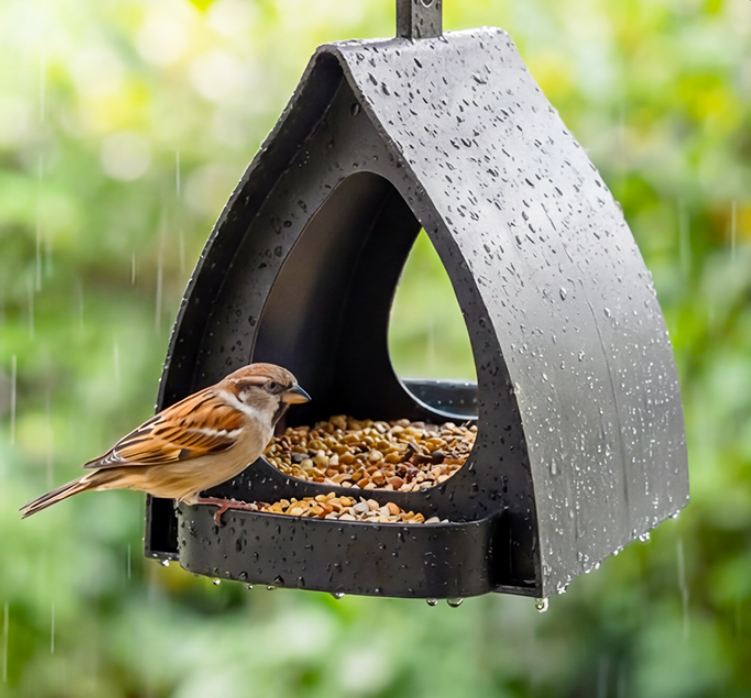 🐦 50% RABATT! 🌿⏰Aufhängbarer Vogelfutterspender mit Dach – Wetterschutz, Leicht zu befüllen & Hält Eichhörnchen fern