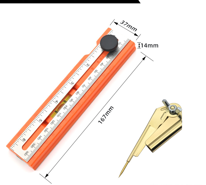 📏 50% RABATT! 🔧 Multifunktionell Markeringsnivålinjal – Präcisionsmarkering, Integrerad Vattenpass & Ideal För Snickeri, Kakel & DIY-projekt 🛠️