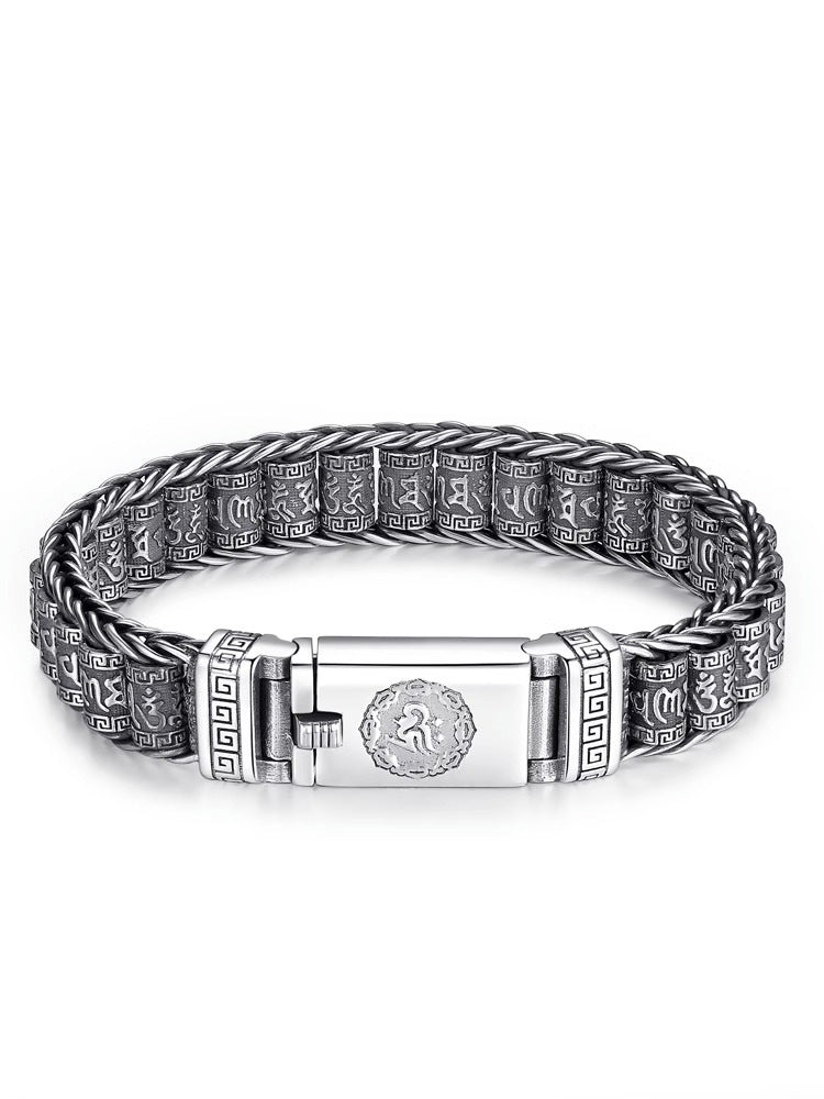 💎 60 % RABATT! 💎 Tibetisches Gebetsmühlen-Armband – 925er Sterlingsilber, Glücksbringer & Valentinstagsgeschenk