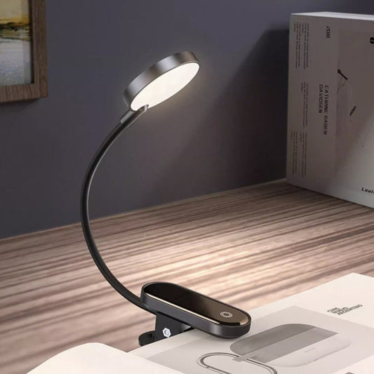 Kreatives Geschenk - Augenfreundliche, wiederaufladbare Mini-Klemm-Nachttischlampe