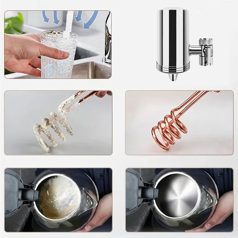 🚰 55% RABATT! 💧 Installationsfreier Wasserhahnfilter – 3-Stufen Filtration, Universell & Spart Plastik 🔄