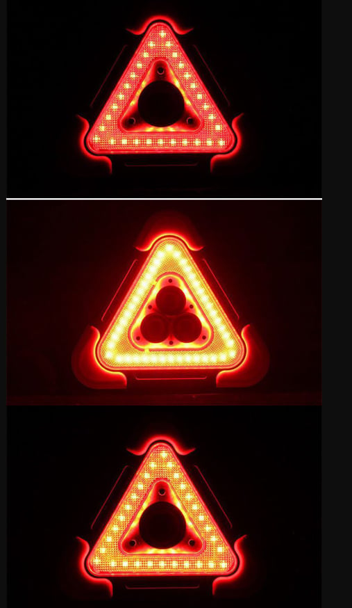 🚗Großes Sonderangebot – 50% Rabatt🆘3-IN-1 Dreieckige Solar-Notfall-Signalleuchte für den Straßenrand✨