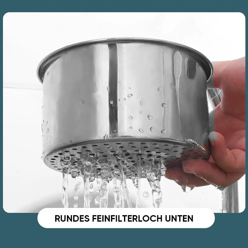 🔥Edelstahl-Siebkorb in Schwanenform – Platzsparend, rostfrei & extrem praktisch für deine Küche! 🦢