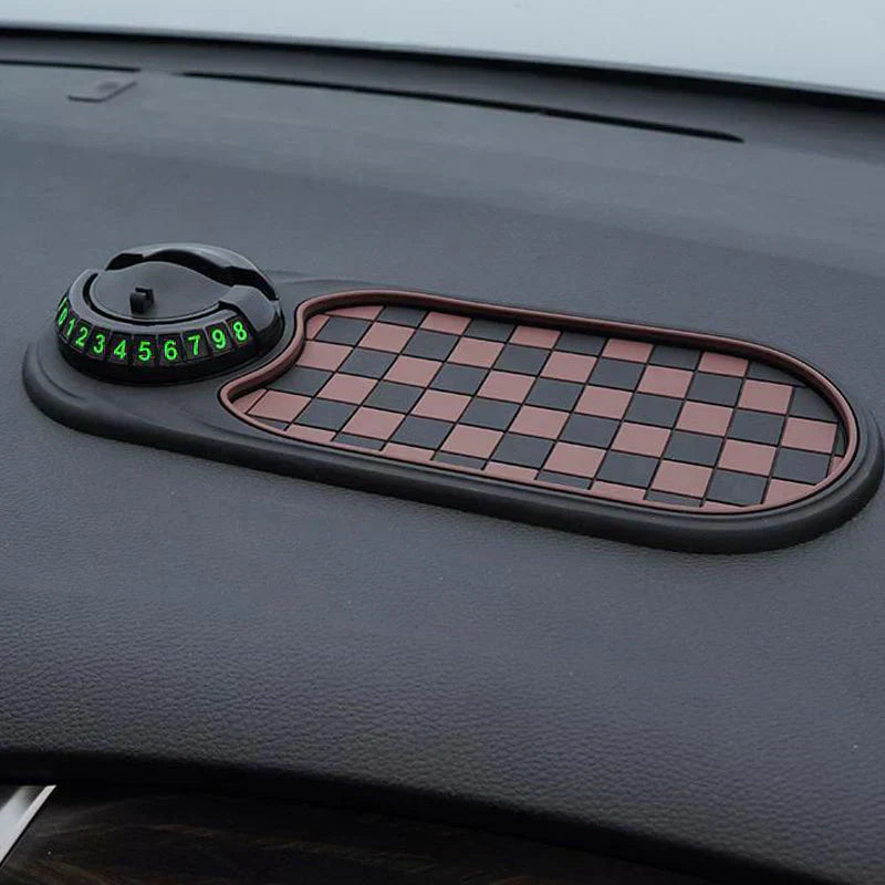 🚗📱 Vielseitiger Auto-Handyhalter mit Anti-Rutsch-Matte – Sichere Navigation & optimale Griffigkeit für jede Fahrt! 🔥✨