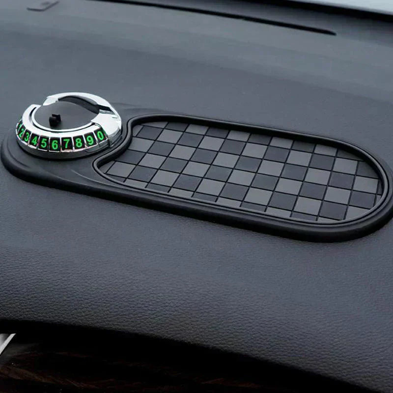 🚗📱 Vielseitiger Auto-Handyhalter mit Anti-Rutsch-Matte – Sichere Navigation & optimale Griffigkeit für jede Fahrt! 🔥✨