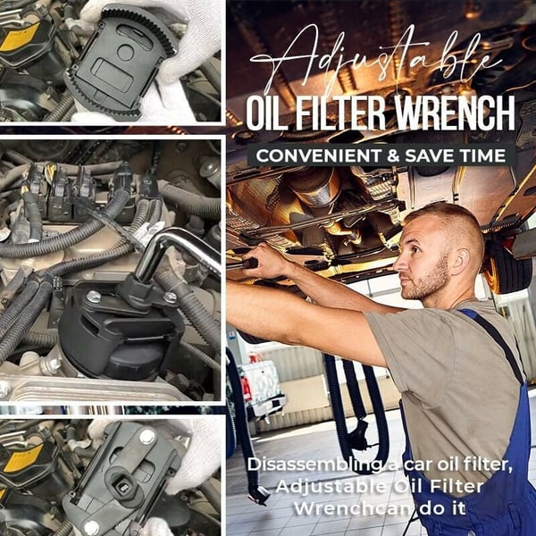🔥Heißer Ausverkauf – 50 % RABATT🔥Verstellbarer Ölfilterschlüssel