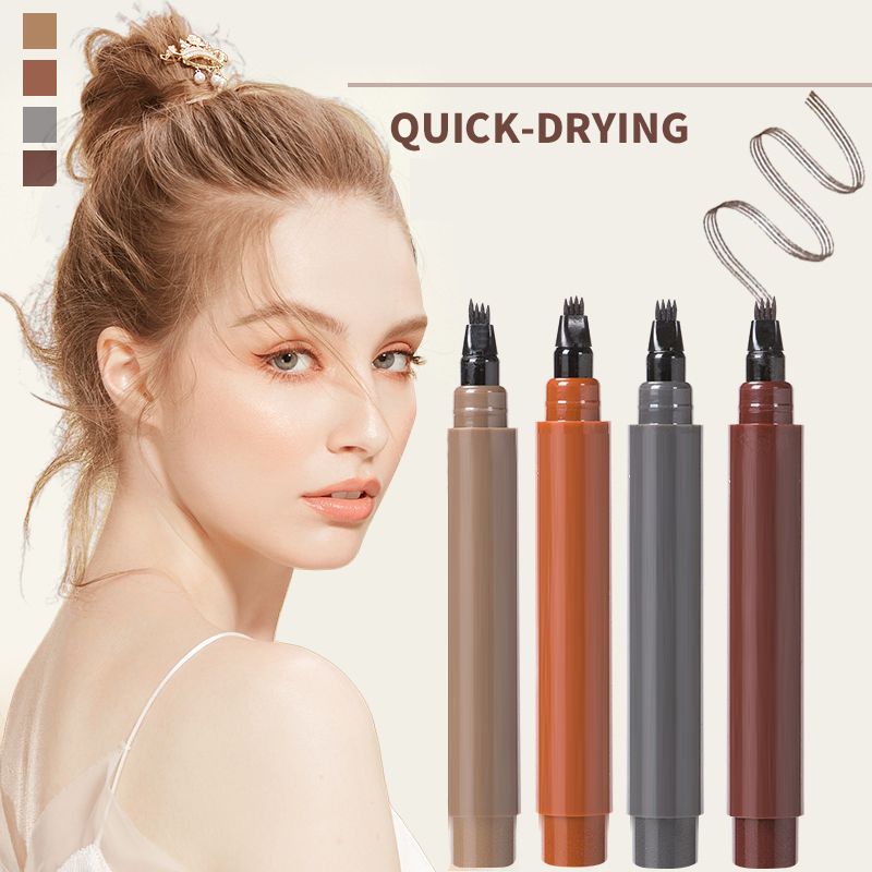 ✏️🔥 Neujahrsverkauf – KAUFE 1, ERHALTE 2 GRATIS! 🎉 4-in-1 Augenbrauenstift – Wasserdicht, Präzise & Natürlich Aussehend 💄📦