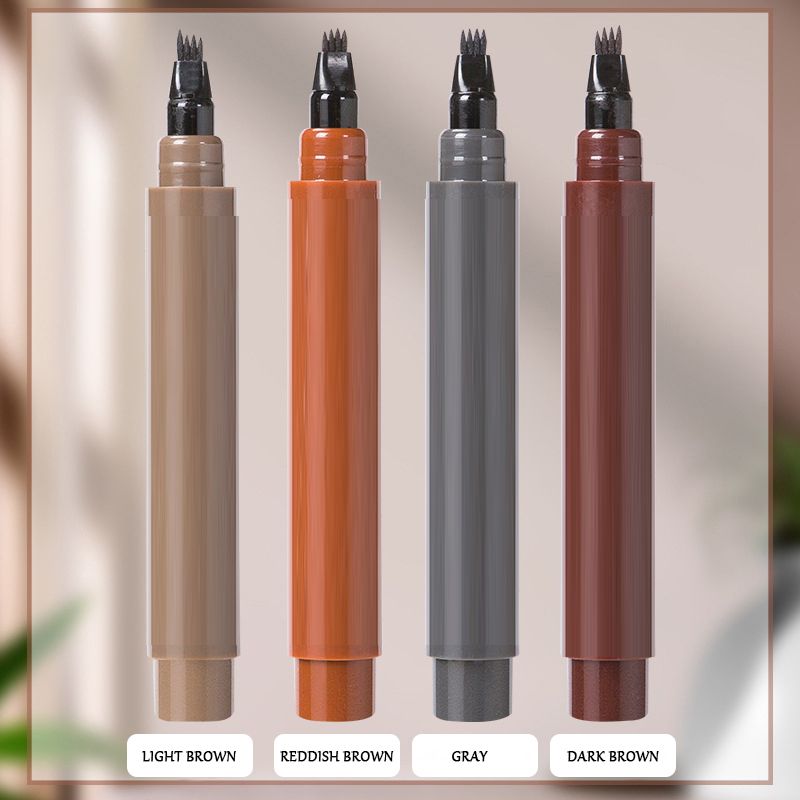 ✏️ KAUFE 1, ERHALTE 1 GRATIS! 🎉 4-in-1 Augenbrauenstift – Wasserdicht, Präzise & Natürlich Aussehend 💄📦