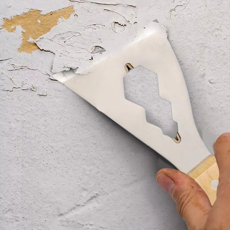 🔥🔥40 % Rabatt - 2 kaufen, 1 gratis dazu 🎉🎉Mehrzweck-Spachtelmesser mit robustem Stahlblatt und ergonomischem Holzgriff – Ihr vielseitiger Helfer für Renovierung und Reparatur