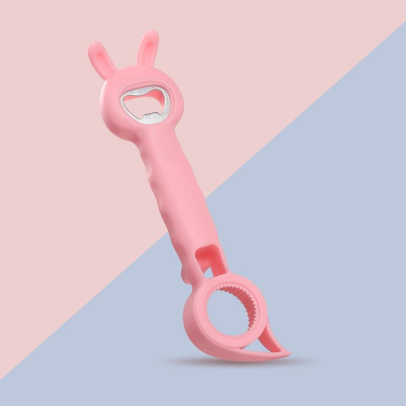 🥳💞4-in-1-Flaschenöffner aus PP und Edelstahl für Haushalt und unterwegs