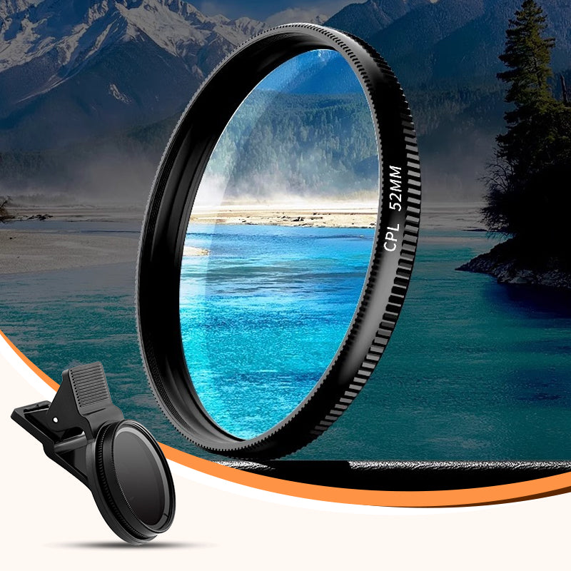 📱🔥 Your Phone Deserves a Pro Lens – 50% OFF! ✨ 52mm Clip-on CPL Telefon Kamera Objektiv Filter Kit
