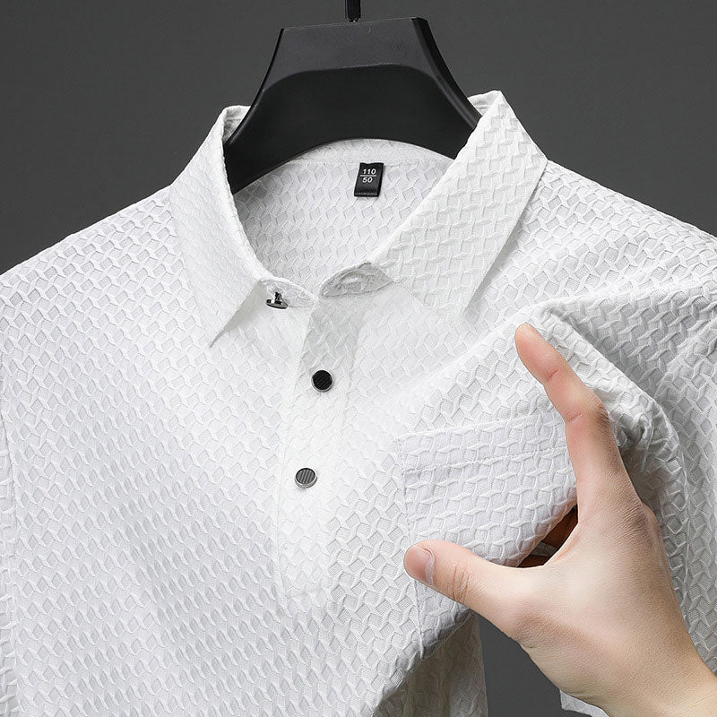 👔✨ Herren Strukturiertes Kurzarmhemd – 50% RABATT! Modernes Muster, entspannte Passform, atmungsaktives Gewebe – perfekt für Arbeit & Wochenende. 🔥💨
