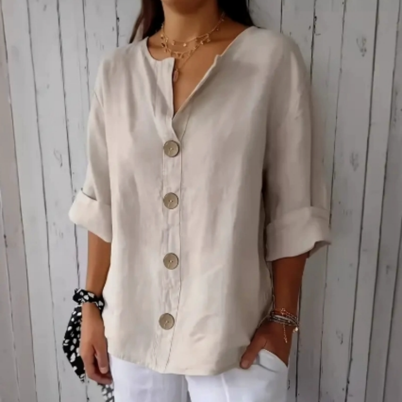 💥Zeitlich begrenzter Big Sale 50% OFF💥 Damen-Mode-Button-Top