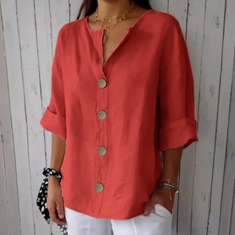 💥Zeitlich begrenzter Big Sale 50% OFF💥 Damen-Mode-Button-Top