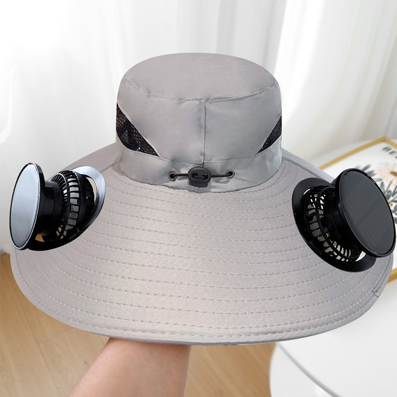 ☀ 2025 Neuer ultraleichter Solar-Ventilator-Sonnenhut – leichter als ein Baseball! ⚾ (Nur 300 g)