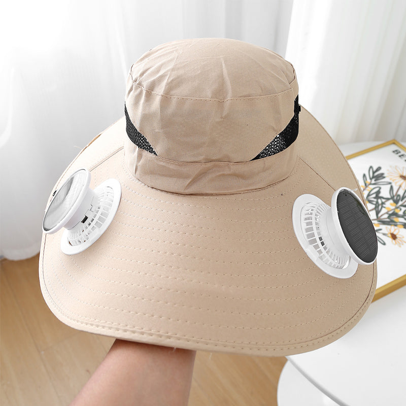 ☀ 2025 Neuer ultraleichter Solar-Ventilator-Sonnenhut – leichter als ein Baseball! ⚾ (Nur 300 g)