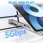 💻 💥50% RABATT! ⚡ 2-in-1 USB-C Dockingstation & Laptopständer – 8 Ports, 4K HDMI & Höhenverstellbar für Mehr Produktivität 🖥️