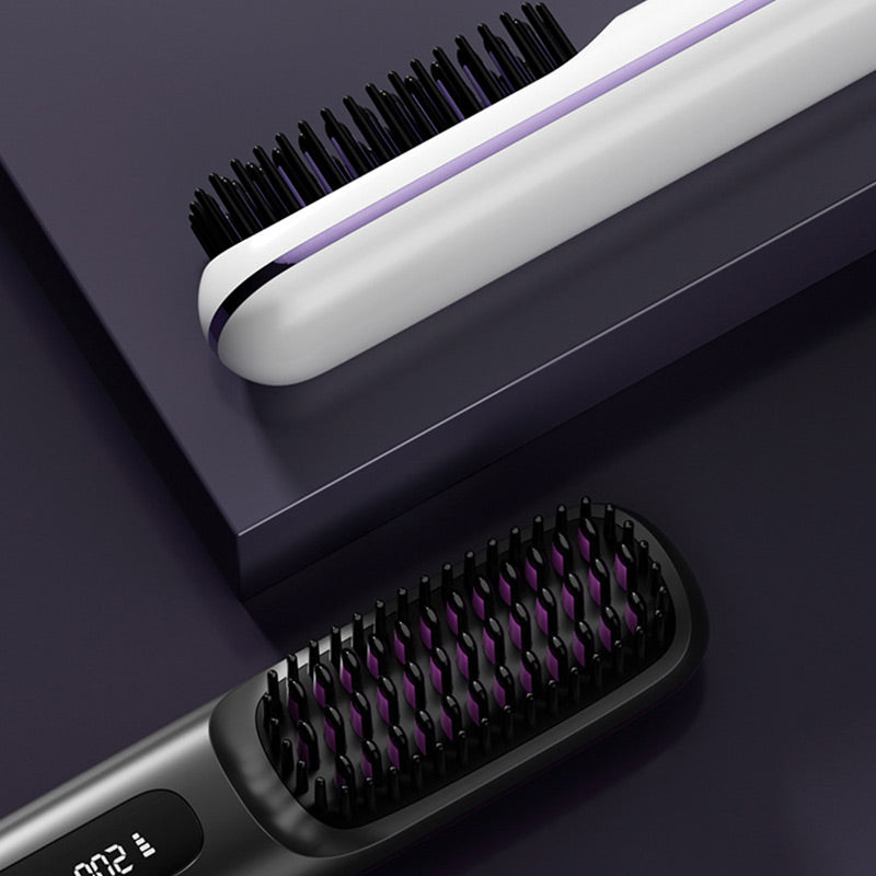 ✨Sonderpreis €24.99!!💥Kabelloser Keramik-Heiz-Haarglättungskamm💇‍♀️