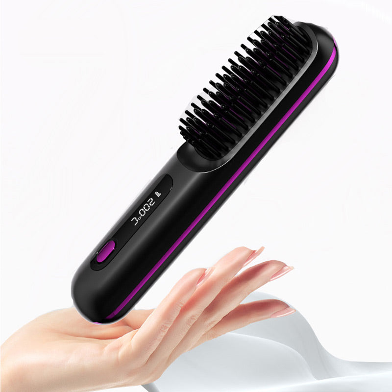 ✨Sonderpreis €24.99!!💥Kabelloser Keramik-Heiz-Haarglättungskamm💇‍♀️