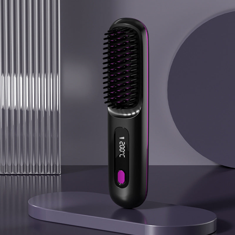 ✨Sonderpreis €24.99!!💥Kabelloser Keramik-Heiz-Haarglättungskamm💇‍♀️