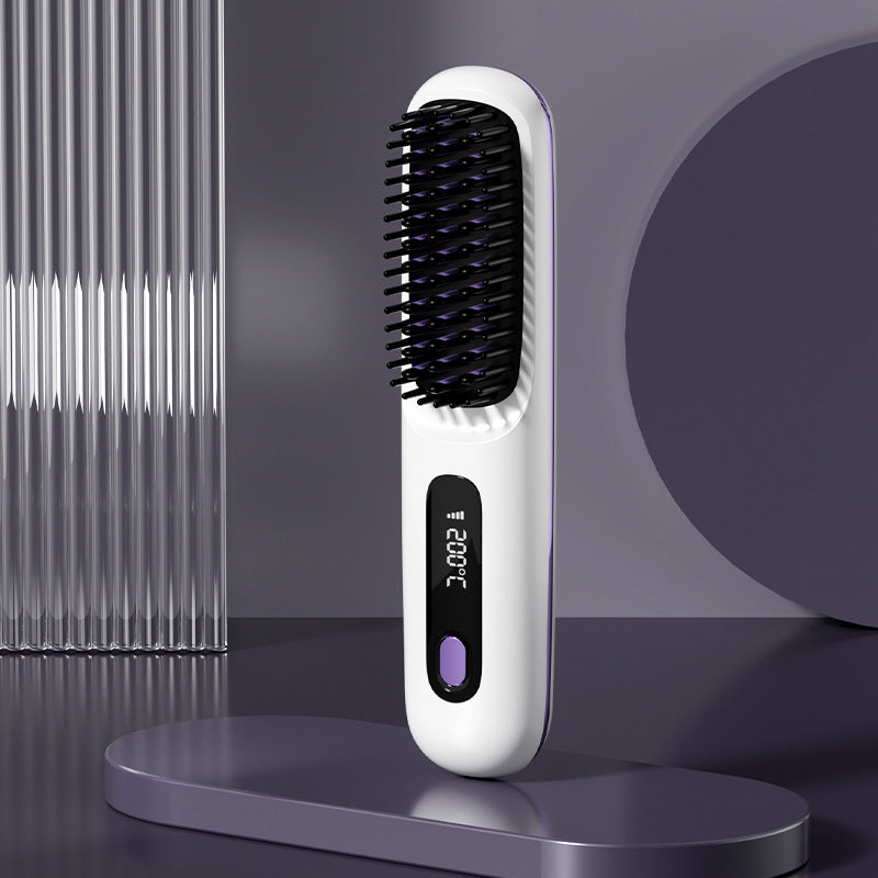 ✨Sonderpreis €24.99!!💥Kabelloser Keramik-Heiz-Haarglättungskamm💇‍♀️