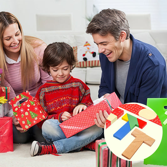 💥Sichern Sie sich 60 % Rabatt! Holz-Puzzle-Spielzeug in T-Form für pädagogische Zwecke