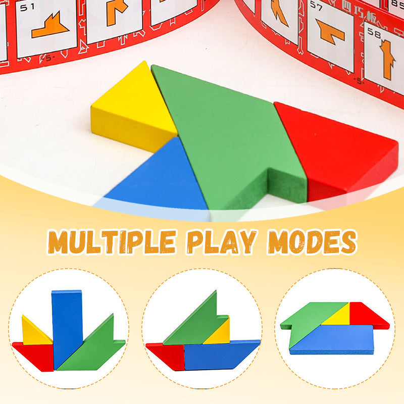 💥Sichern Sie sich 60 % Rabatt! Holz-Puzzle-Spielzeug in T-Form für pädagogische Zwecke