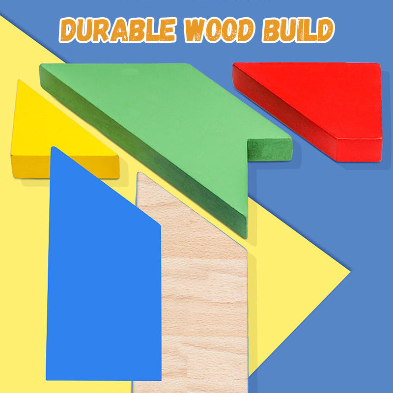 💥Sichern Sie sich 60 % Rabatt! Holz-Puzzle-Spielzeug in T-Form für pädagogische Zwecke