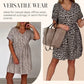 🔥Sommer-Hot-Sale 49% Rabatt❤️Lässiges Damenkleid mit V-Ausschnitt und kurzen Ärmeln