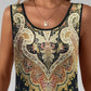 Printed Sleeveless Round-Neck Ankle-Length Dress