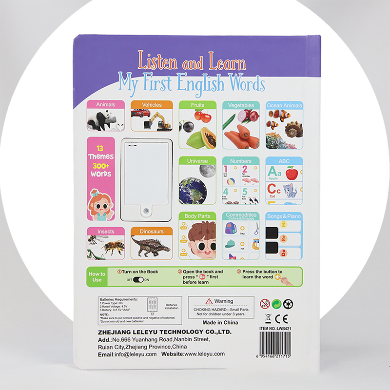 Interaktives Englisch-Lernbuch mit Sounds für Kinder