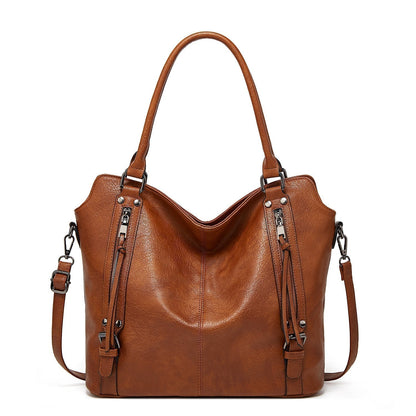👜 LIMITIERTES ANGEBOT 50% RABATT! ✨ Kunstleder-Shopper Damen – Vielseitig, Praktische Fächer, Set mit Beutel 💼