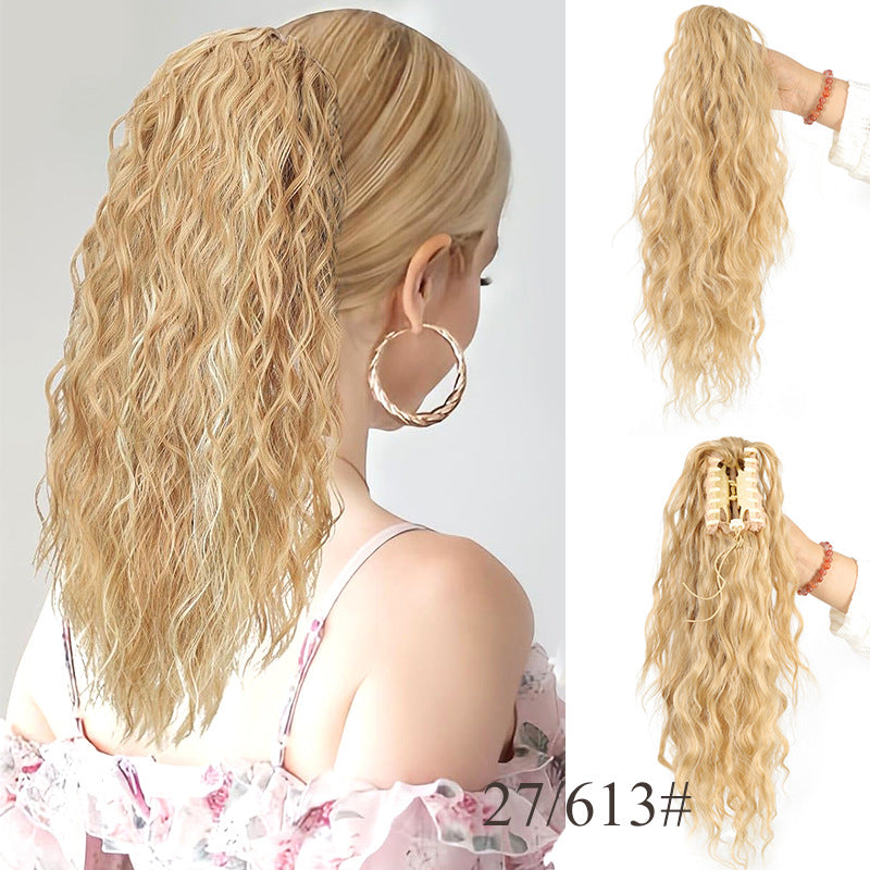 ⏳Begrenzte Zeit 50% Rabatt💥💖18 Zoll lockige, gewellte Frizz-Haarverlängerung mit Pferdeschwanz