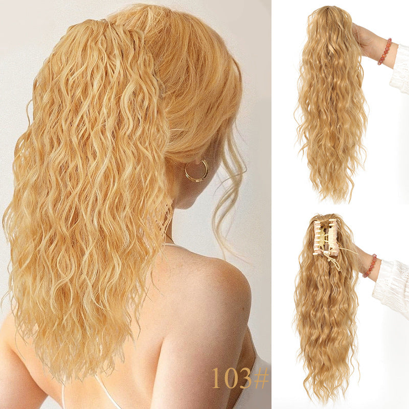 ⏳Begrenzte Zeit 50% Rabatt💥💖18 Zoll lockige, gewellte Frizz-Haarverlängerung mit Pferdeschwanz