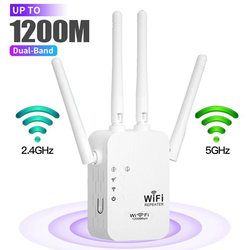 🎁Letzter Tag: 50 % Rabatt! WLAN-Verstärker – 1200 Mbit/s, Dualband (5 GHz / 2,4 GHz) 📶 Maximale Signalverstärkung – stabile Verbindung im ganzen Haus!
