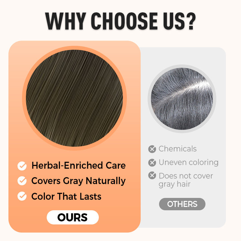 🔥🥰Haarfärbemittel mit Pflanzenextrakten für graues Haar