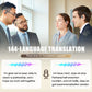 Ai Intelligent Translation Open Ear Headphones