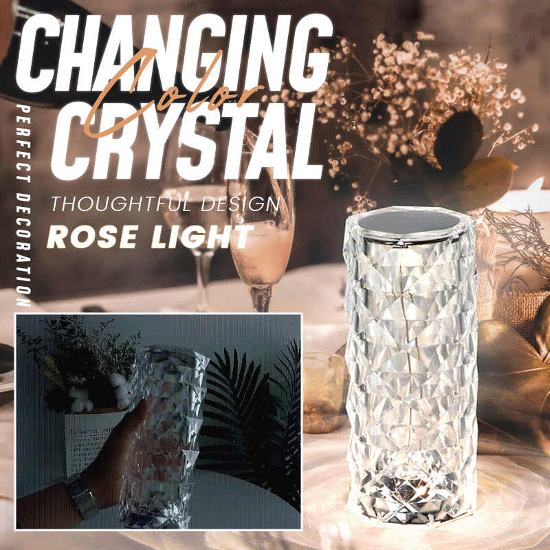 🎁Nur für kurze Zeit 50 % Rabatt💥🎁Berührungsrosen-Kristalllampe